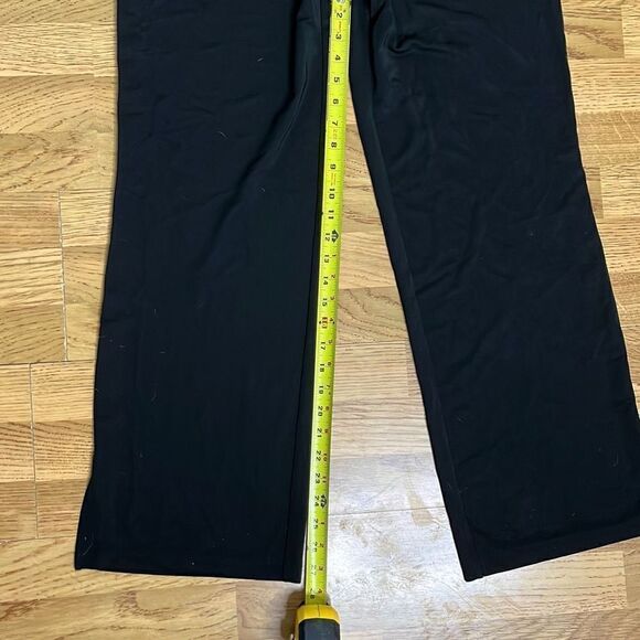 Black Label by Chico's Stretchable Wide Leg Pants Women's Legging Size Medium - Picture 5 of 10